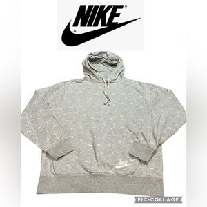 Nike Men's Heather Gray Pullover Hoodie
